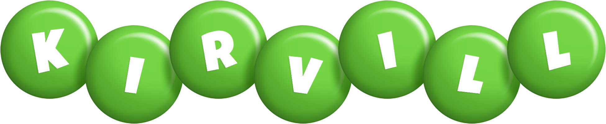 Kirvill candy-green logo