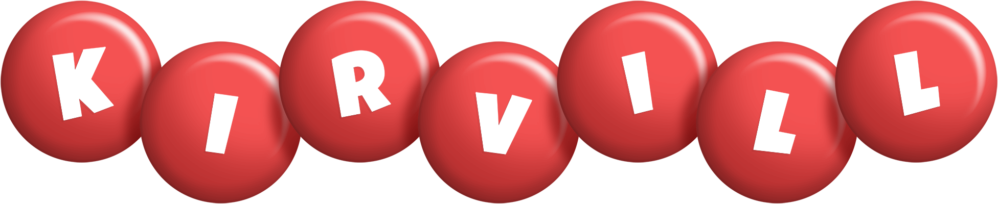 Kirvill candy-red logo