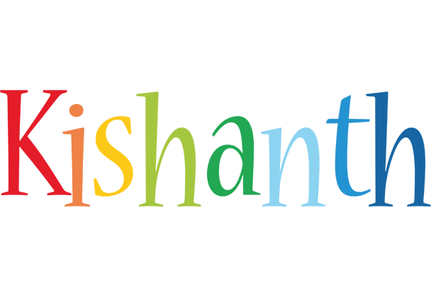 Kishanth birthday logo