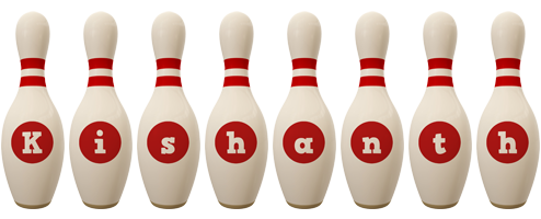 Kishanth bowling-pin logo