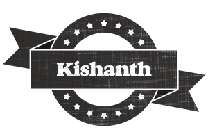 Kishanth grunge logo