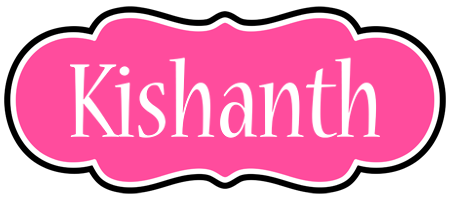 Kishanth invitation logo