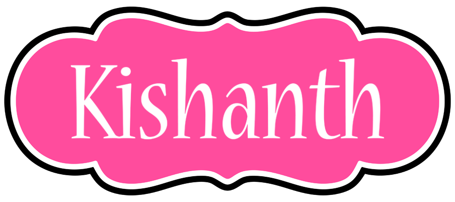 Kishanth invitation logo