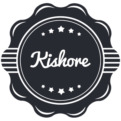 Kishore badge logo