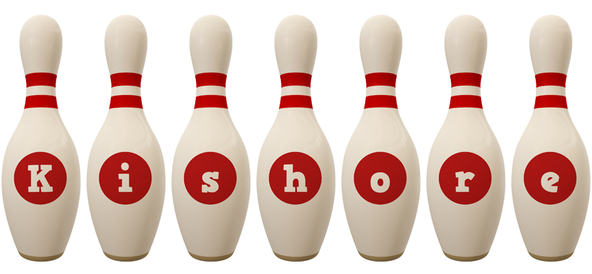 Kishore bowling-pin logo
