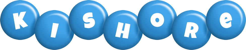 Kishore candy-blue logo