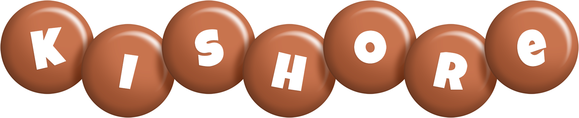 Kishore candy-brown logo
