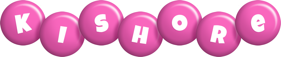 Kishore candy-pink logo