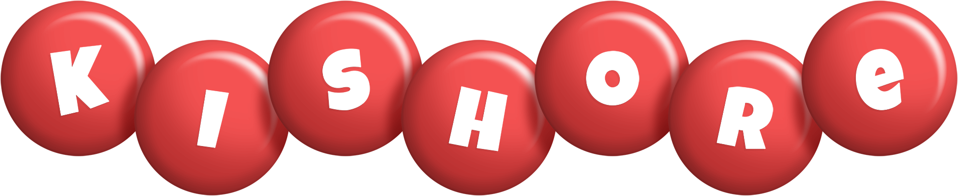 Kishore candy-red logo