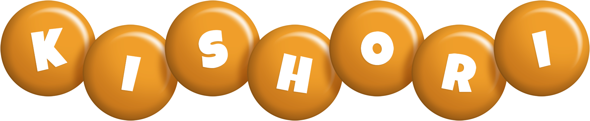 Kishori candy-orange logo
