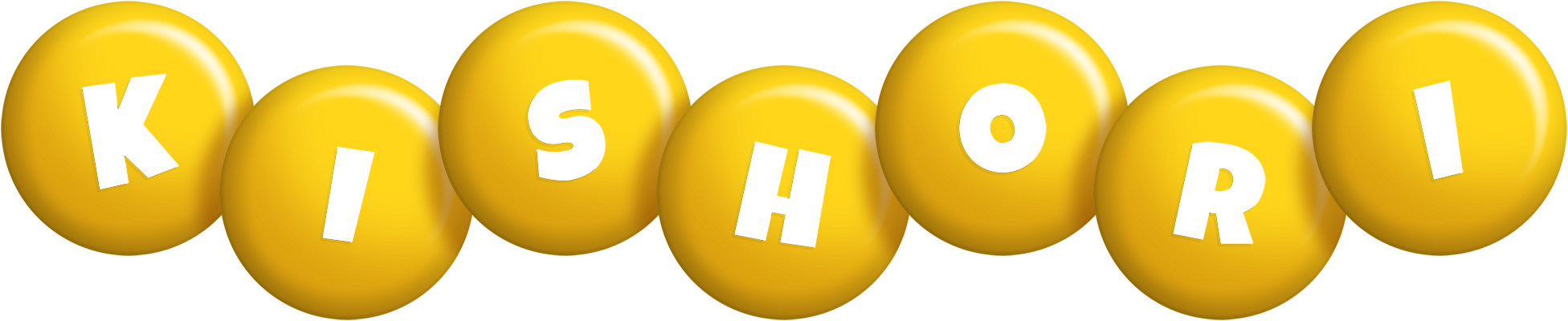 Kishori candy-yellow logo
