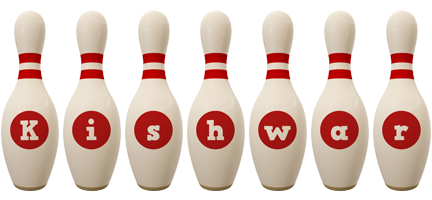 Kishwar bowling-pin logo