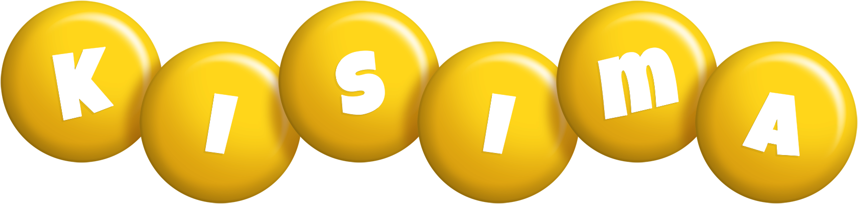 Kisima candy-yellow logo