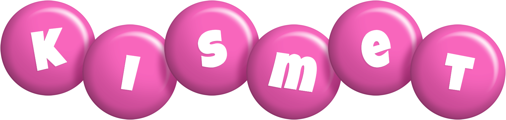 Kismet candy-pink logo