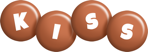 Kiss candy-brown logo