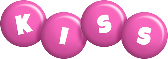 Kiss candy-pink logo