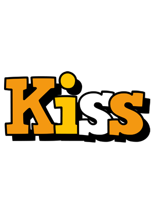 Kiss cartoon logo