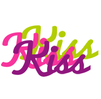 Kiss flowers logo