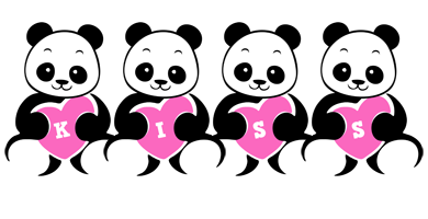 Kiss love-panda logo