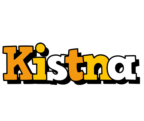 Kistna cartoon logo