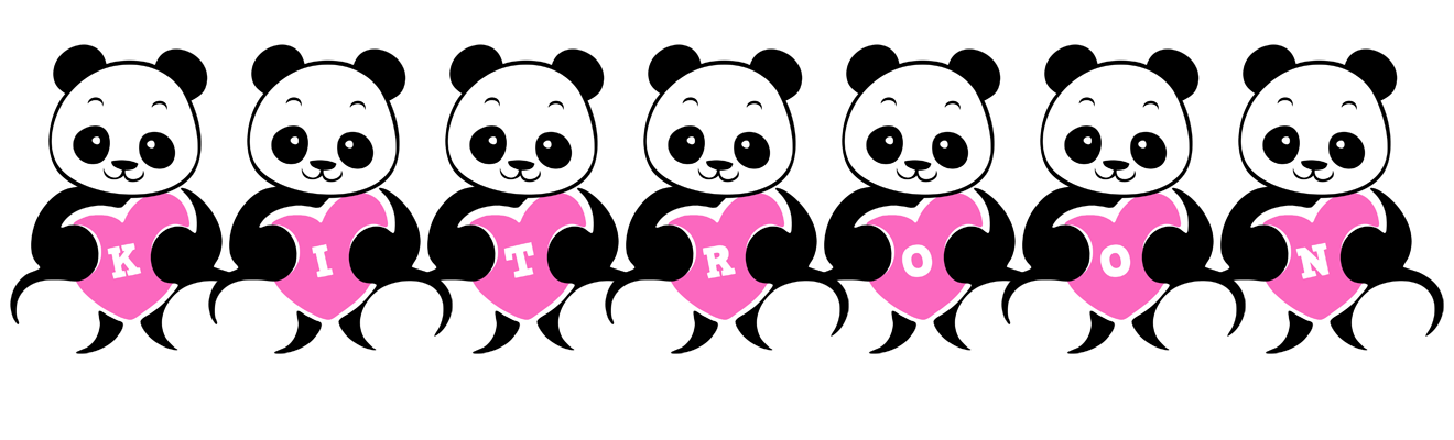Kitroon love-panda logo