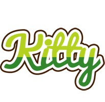 Kitty golfing logo