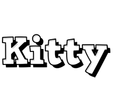 Kitty snowing logo