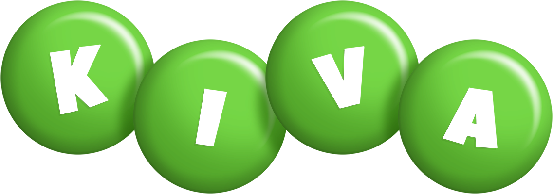 Kiva candy-green logo