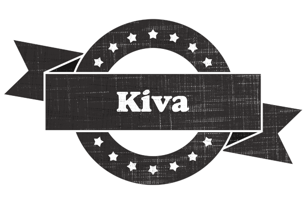 Kiva grunge logo