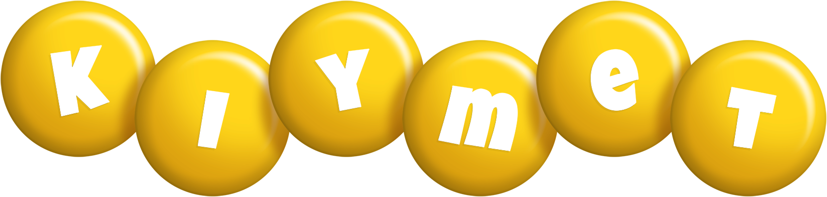 Kiymet candy-yellow logo