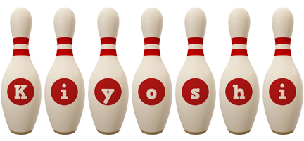 Kiyoshi bowling-pin logo