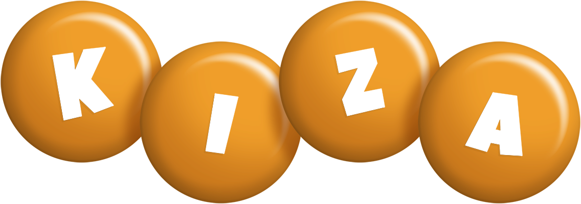 Kiza candy-orange logo