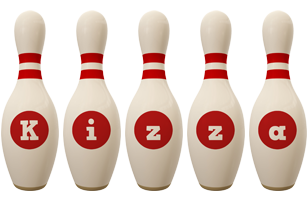 Kizza bowling-pin logo