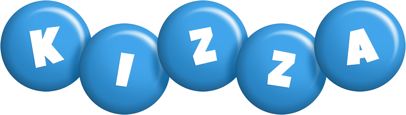 Kizza candy-blue logo