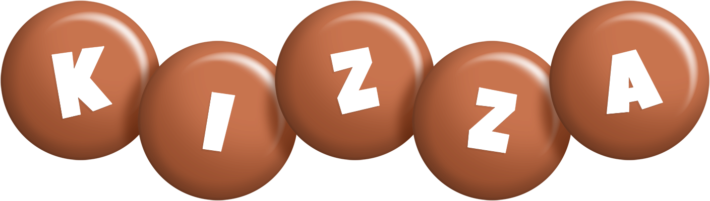 Kizza candy-brown logo