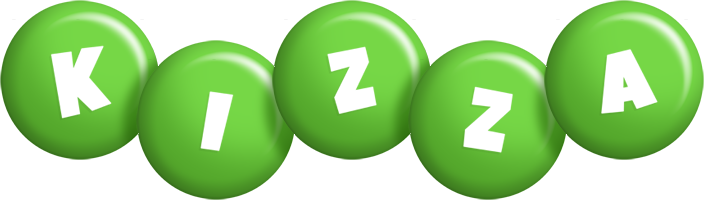 Kizza candy-green logo