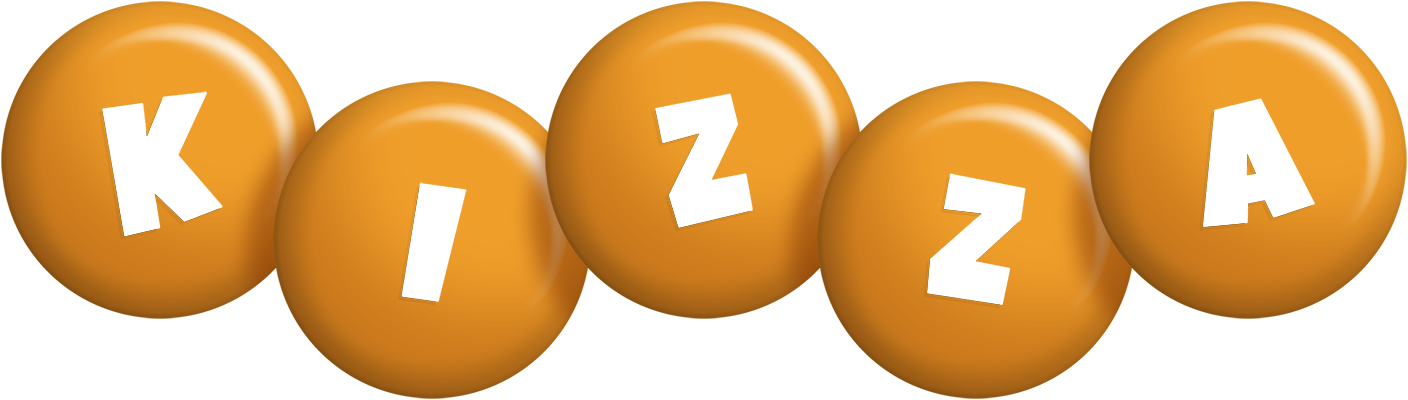 Kizza candy-orange logo