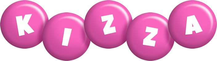 Kizza candy-pink logo