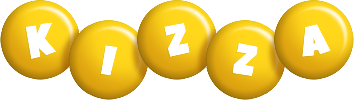 Kizza candy-yellow logo