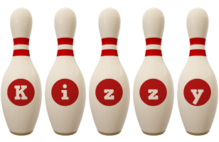 Kizzy bowling-pin logo