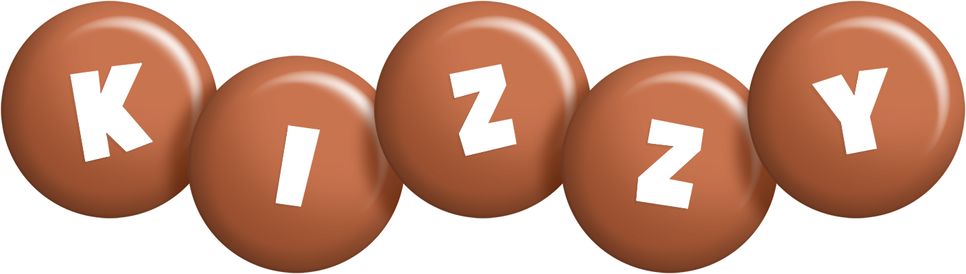 Kizzy candy-brown logo