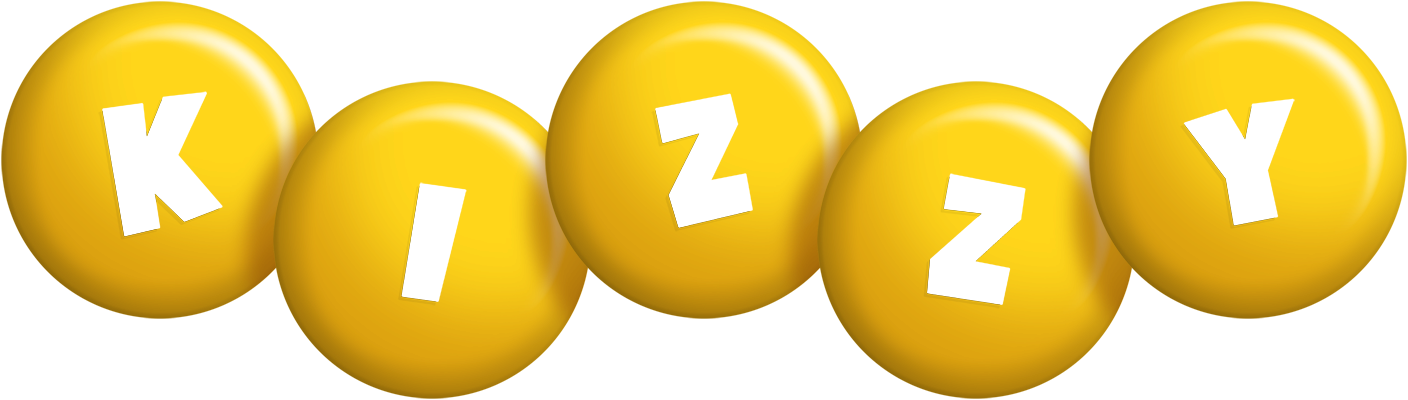 Kizzy candy-yellow logo