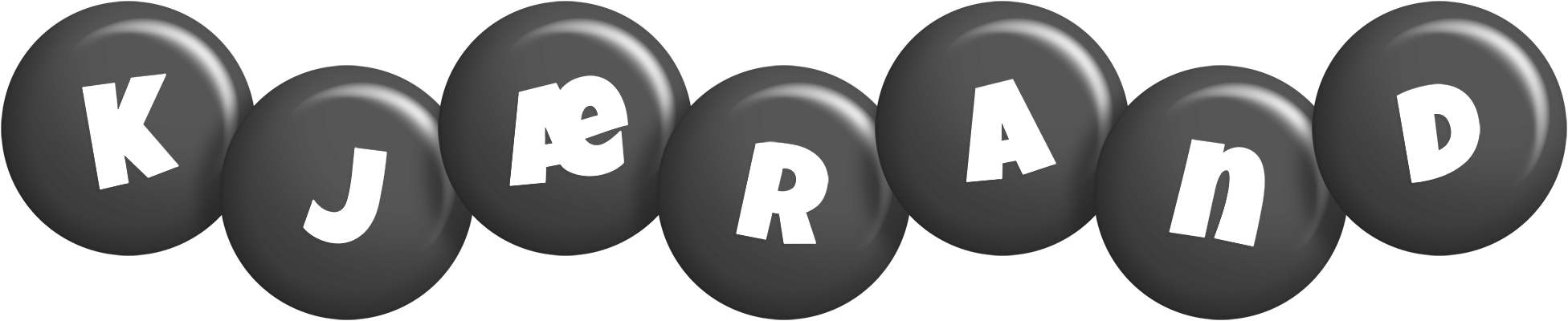 Kjærand candy-black logo