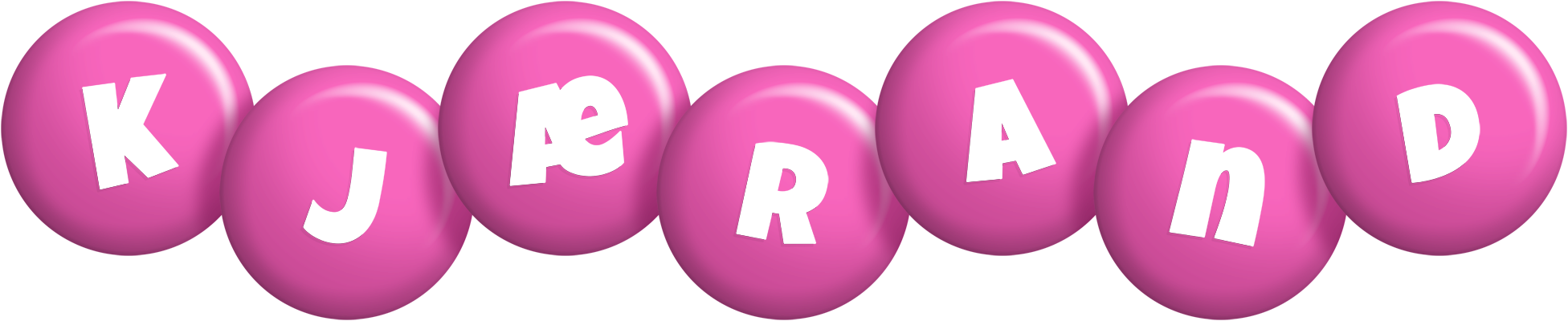 Kjærand candy-pink logo