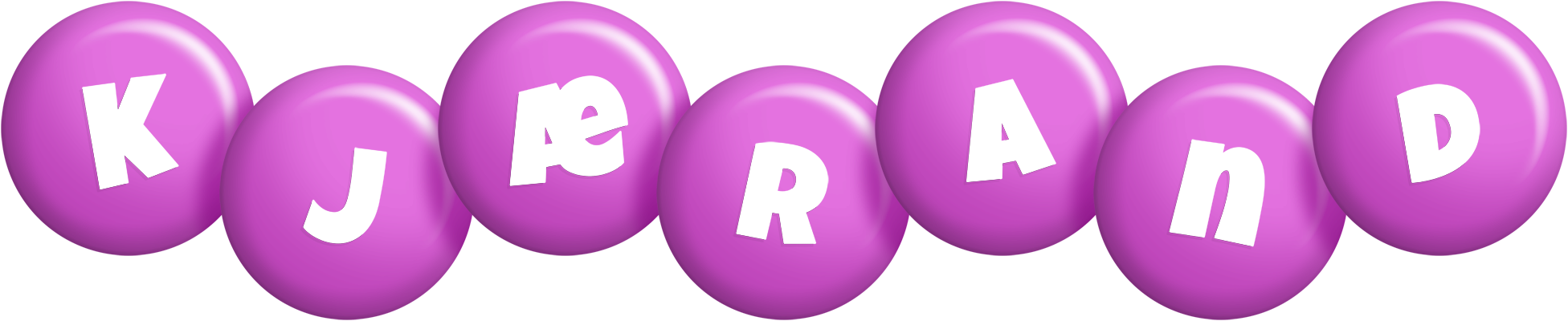 Kjærand candy-purple logo