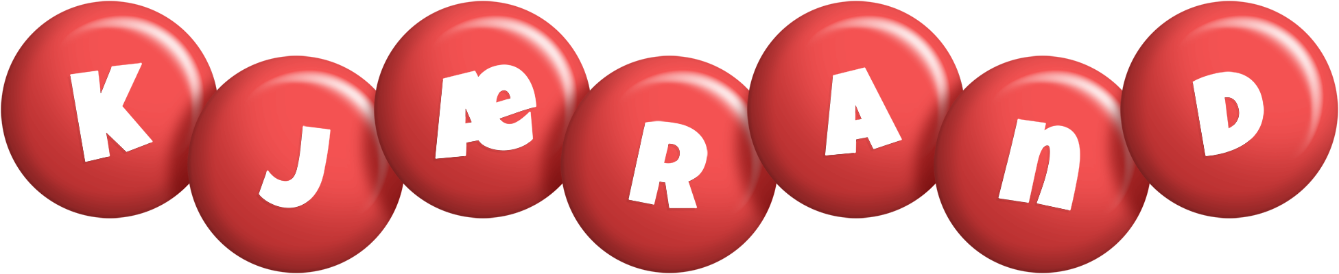 Kjærand candy-red logo