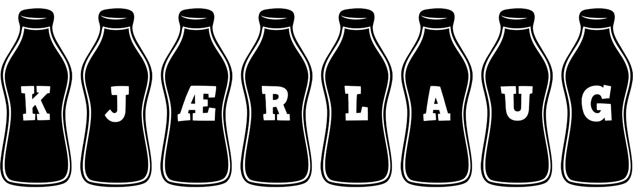 Kjærlaug bottle logo