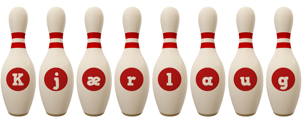 Kjærlaug bowling-pin logo