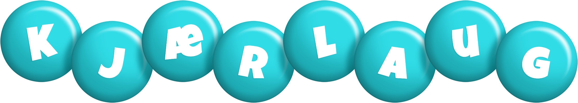 Kjærlaug candy-azur logo