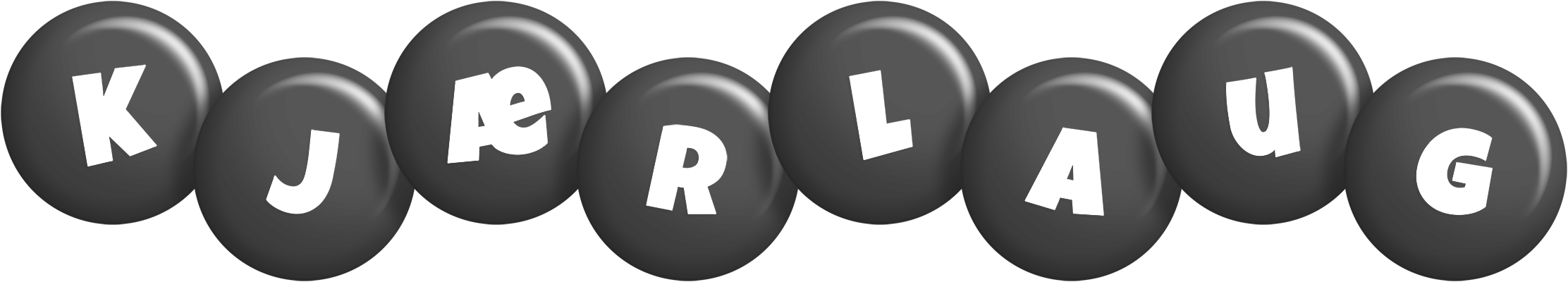 Kjærlaug candy-black logo